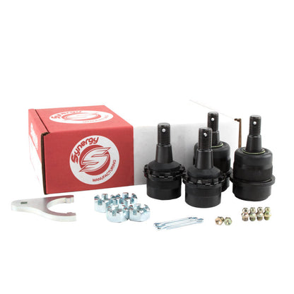 Synergy Jeep JK/WJ HD Non-Knurled Adjustable Ball Joint Kit - eliteracefab.com