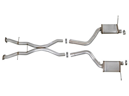 aFe MACHForce XP Cat-Back Exhaust Stainless No Tips 12-15 Jeep Grand Cherokee SRT/SRT-8 V8 Hemi 6.4L - eliteracefab.com