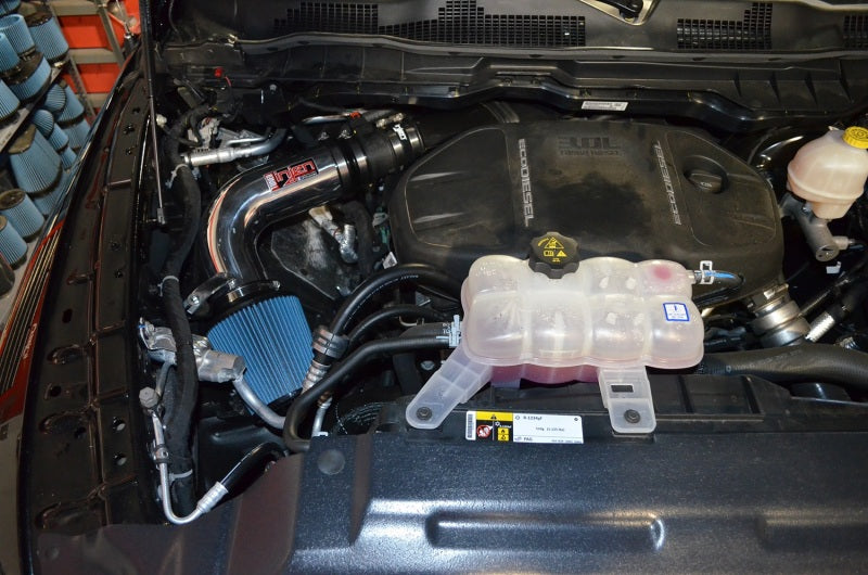 Injen 14-18 Dodge Ram 3.0L V6 Wrinkle Black Power-Flow Short Ram Intake - eliteracefab.com