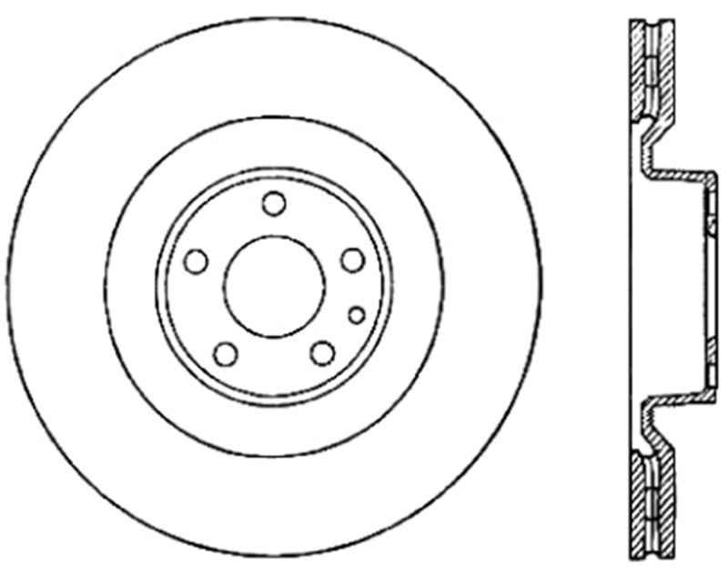 StopTech Drilled Sport Brake Rotor Stoptech