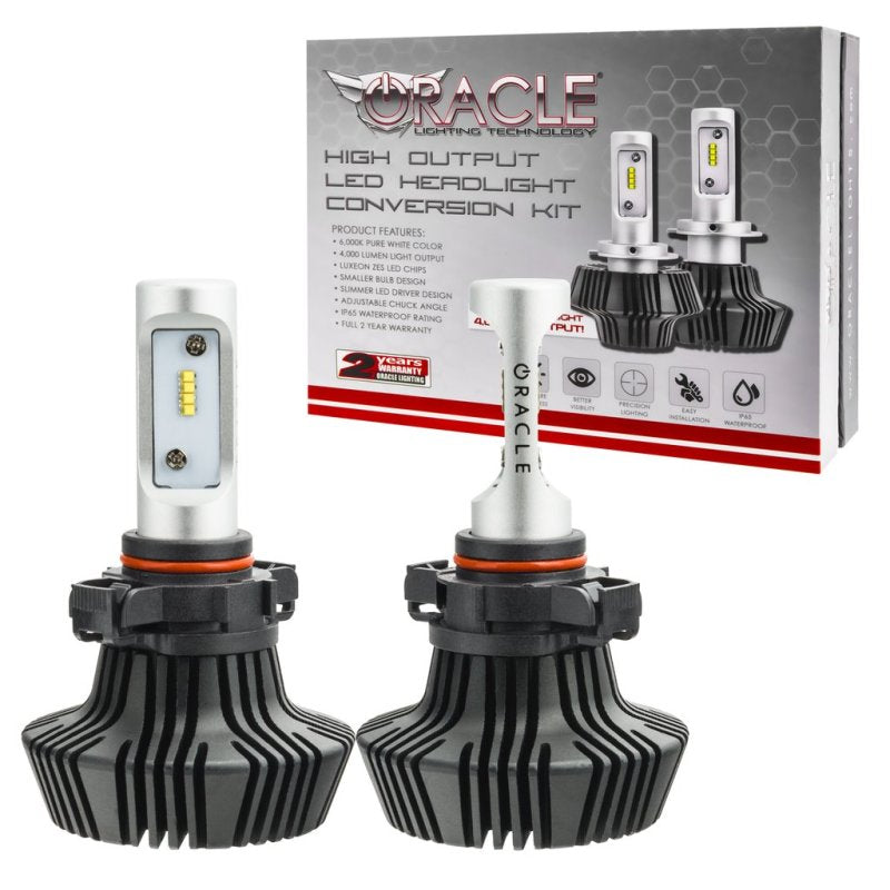 Oracle 52 4000 Lumen LED Headlight Bulbs (Pair) - 6000K - eliteracefab.com