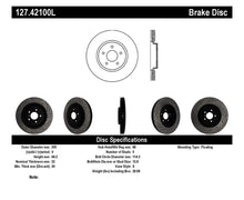 Load image into Gallery viewer, STOPTECH INFINITI G37 / NISSAN 370Z SPORTSTOP SLOTTED &amp; DRILLED FRONT LEFT ROTOR, 127.42100L - eliteracefab.com