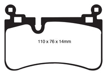 Load image into Gallery viewer, EBC 08-13 Mercedes-Benz C63 AMG (W204) 6.2 Yellowstuff Rear Brake Pads - eliteracefab.com