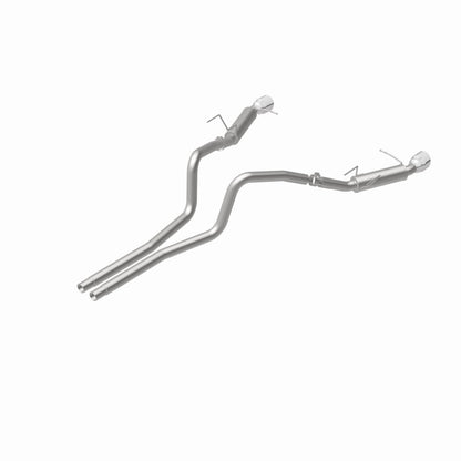 Magnaflow 2014 Ford Mustang V6 3.7L Comp Series Dual Split Rear Polished Stainless C/B Perf Exhaust Magnaflow