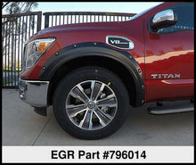 Load image into Gallery viewer, EGR 17-23 Nissan Titan Traditional Bolt-On Look Fender Flareswith Fender Badge Set Of 4