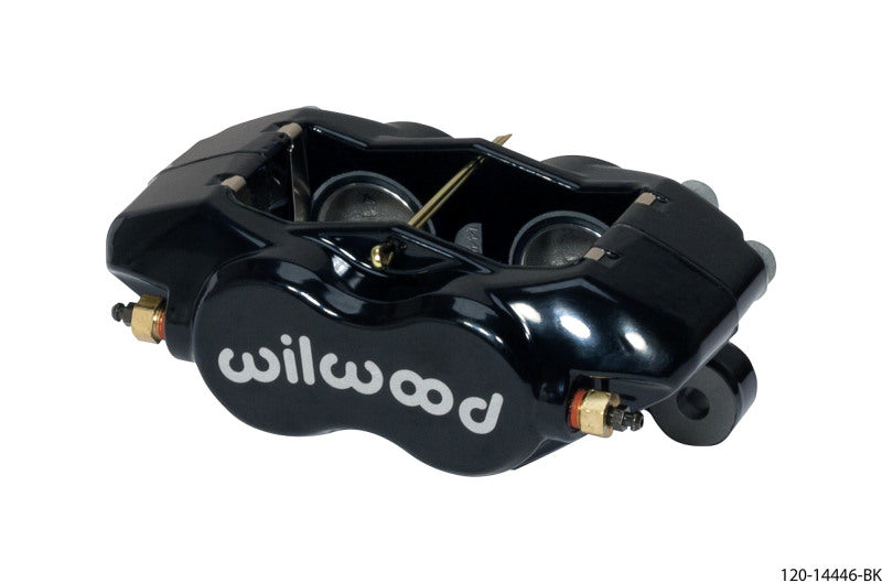 Wilwood Caliper-Forged DynaliteI w/Dust Seal-Black 1.38in Pistons .81in Disc Wilwood
