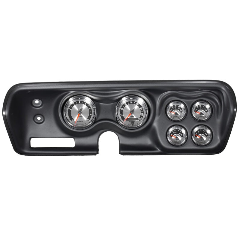 Autometer American Muscle Gauge Kit 6 Pc Bbody/Chrgr/Rdrunr/Sat 71-74 Tach/Mph/Fuel/Oilp/Wtmp/Volt 7030