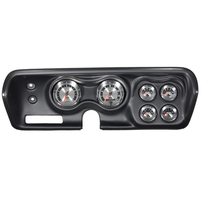 Autometer American Muscle Gauge Kit 6 Pc Bbody/Chrgr/Rdrunr/Sat 71-74 Tach/Mph/Fuel/Oilp/Wtmp/Volt 7030