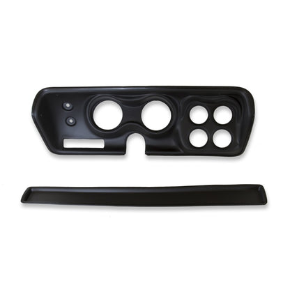 Autometer Designer Black 71-74 Charger/ GTX/ Road Runner Dash Kit 6pc Tach/MPH/Fuel/Oil/WTMP/Volt 7030-DB