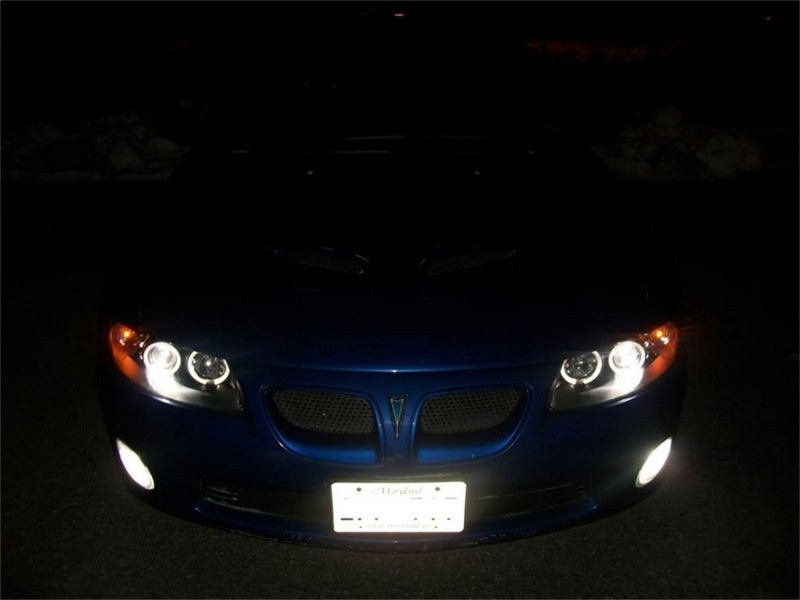 Spyder Pontiac GTO 04-06 Projector Headlights LED Halo LED Black High H1 Low H1 PRO-YD-PGTO04-HL-BK - eliteracefab.com