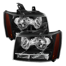 Load image into Gallery viewer, Xtune Chevy Suburban 1500/2500 07-14 Crystal Headlights Black HD-JH-CSUB07-AM-BK - eliteracefab.com