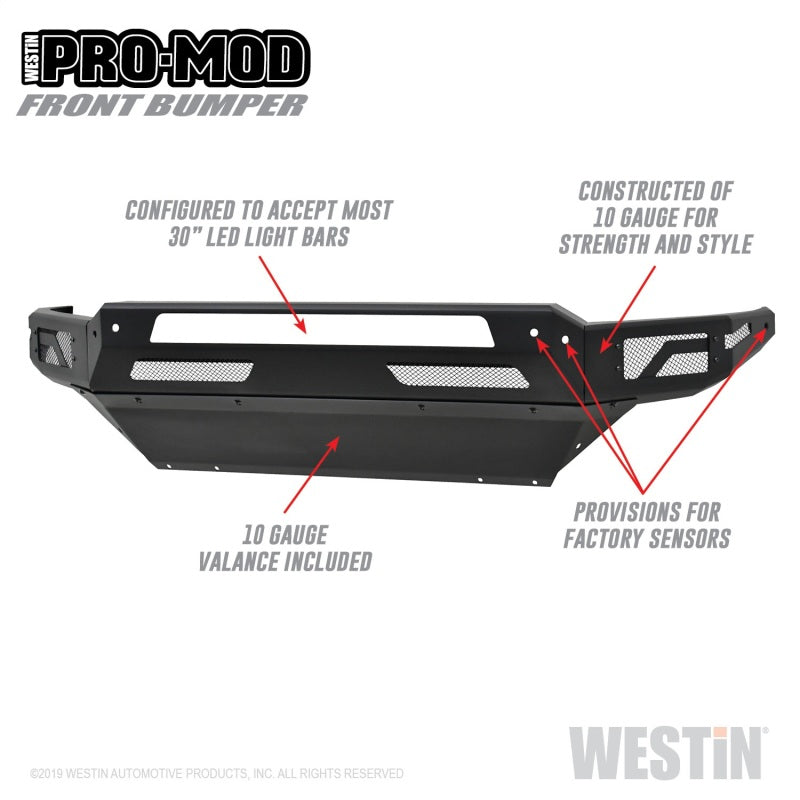 Westin 13-18 Dodge Ram 1500 / 2019 Ram 1500 Classic Pro-Mod Front Bumper Westin