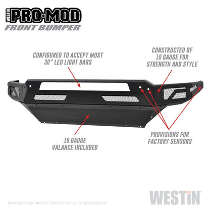 Westin 13-18 Dodge Ram 1500 / 2019 Ram 1500 Classic Pro-Mod Front Bumper Westin