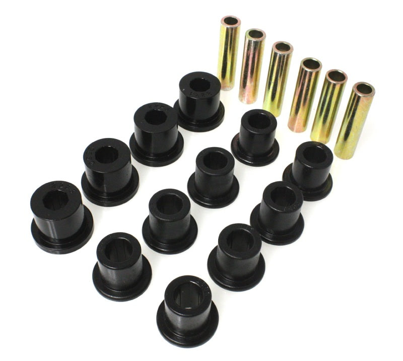 Energy Suspension 87-96 Jeep Wrangler Black Front/Rear Spring and Shackle Bushing - eliteracefab.com