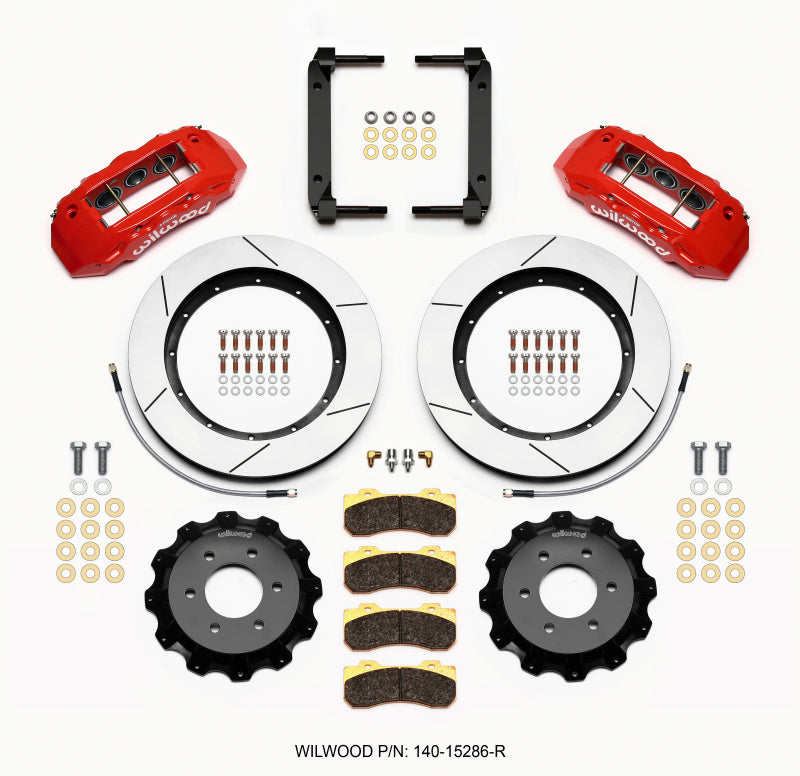 Wilwood TX6R Front Kit 15.50in Red 2004-08 Ford F150 - 4WD Wilwood