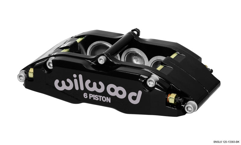 Wilwood Caliper-BNSL6-RH-Black 1.62/1.12/1.12in Pistons 1.10in Disc Wilwood