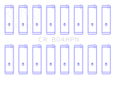 King Ford 260CI / 289CI / 302 5.0L Windsor Connecting Rod Bearing Set (Size STDX)