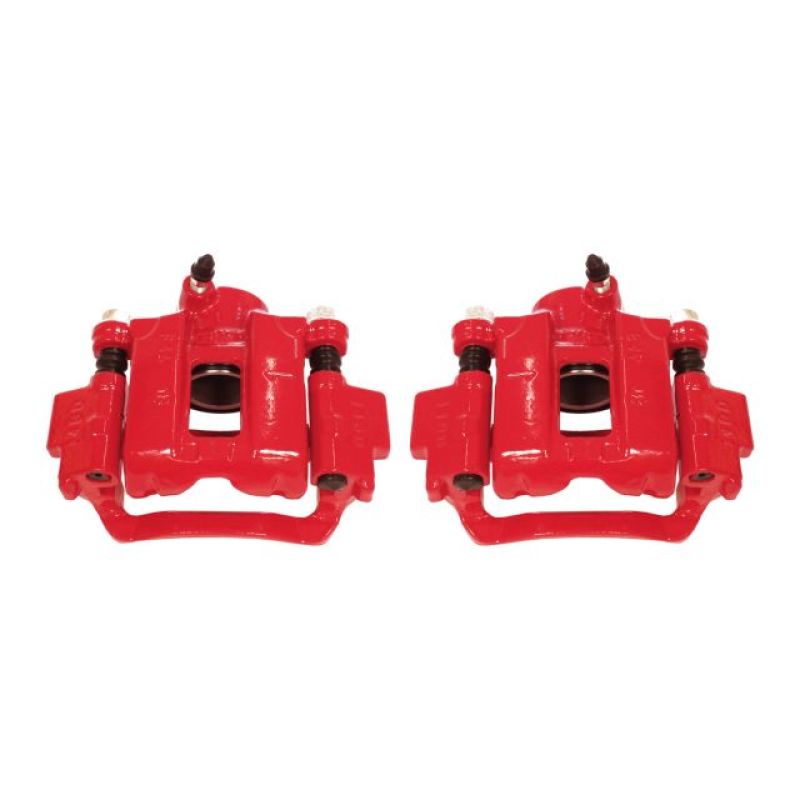 Power Stop 10-18 Lexus GX460 Rear Red Calipers w/Brackets - Pair - eliteracefab.com