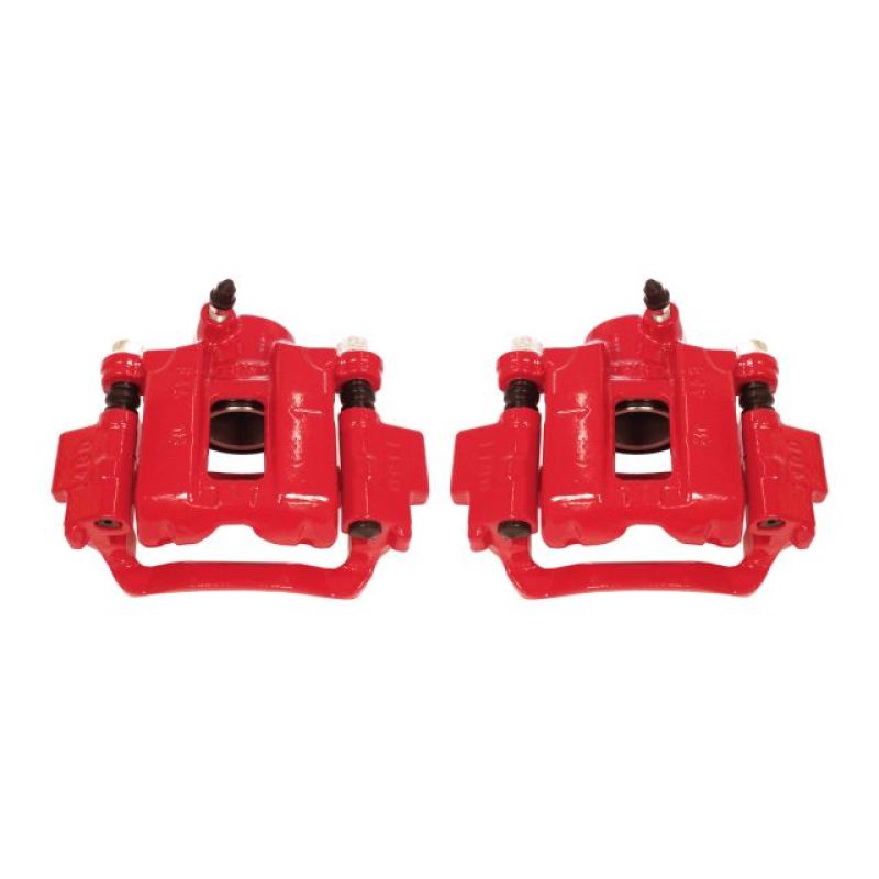 Power Stop 10-18 Lexus GX460 Rear Red Calipers w/Brackets - Pair - eliteracefab.com