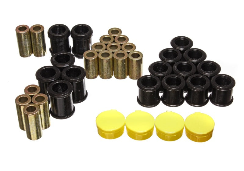 Energy Suspension 95-98 Nissan 240SX (S14) Black Rear Control Arm Bushing Set (Must reuse existing o - eliteracefab.com