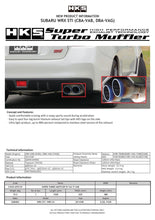 Load image into Gallery viewer, HKS SUPER TURBO MUFFLER Ti Subaru VAB WRX STI/VAG WRX S4 - eliteracefab.com