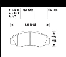 Load image into Gallery viewer, Hawk 97-01 Honda Prelude Blue 9012 Street Front Brake Pads - eliteracefab.com