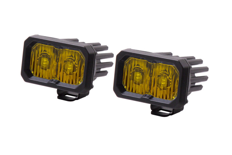 Diode Dynamics Stage Series 2 In LED Pod Sport - Yellow Driving Standard ABL (Pair) Diode Dynamics