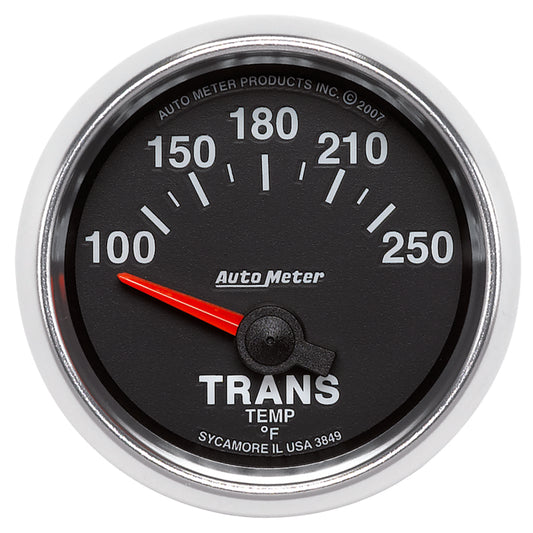 Autometer GS 52mm 100-250 Degree F Short Sweep Electronic Transmission Temperature Gauge 3849