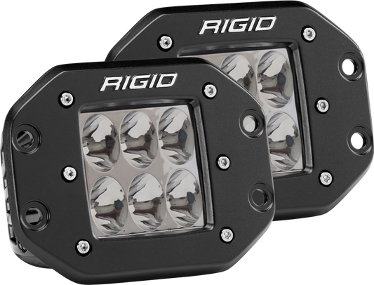 Rigid Industries D2 - Flush Mount - Driving Pair - eliteracefab.com
