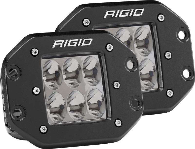Rigid Industries D2 - Flush Mount - Driving Pair - eliteracefab.com