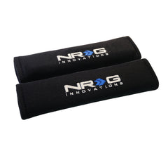 NRG Seat Belt Pads 2.7in. W x 11in. L (Black) Short - 2pc - eliteracefab.com