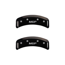 Load image into Gallery viewer, MGP 4 Caliper Covers Engraved Front &amp; Rear MGP Black finish silver ch MGP