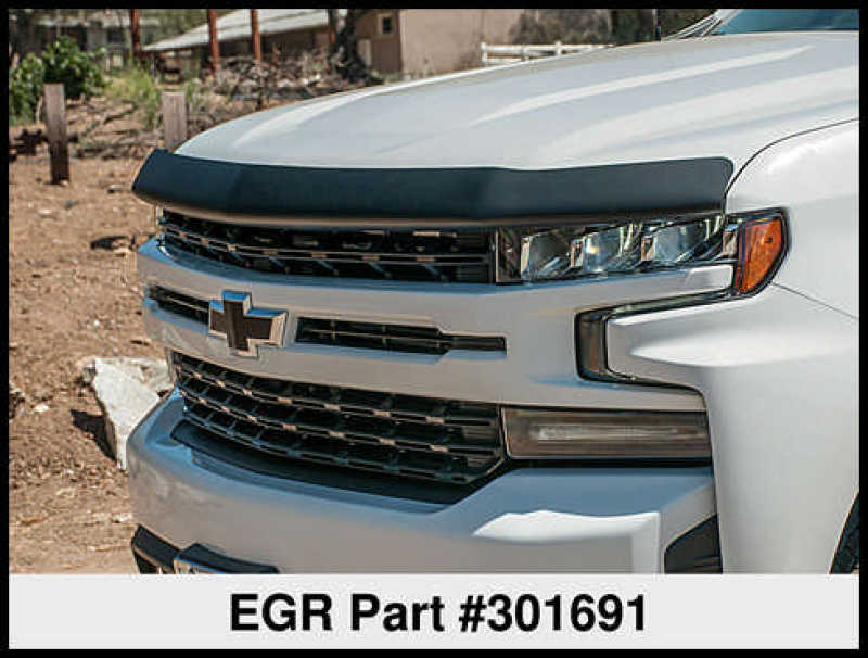 EGR 2019 Chevy 1500 Super Guard Hood Guard - Dark Smoke EGR