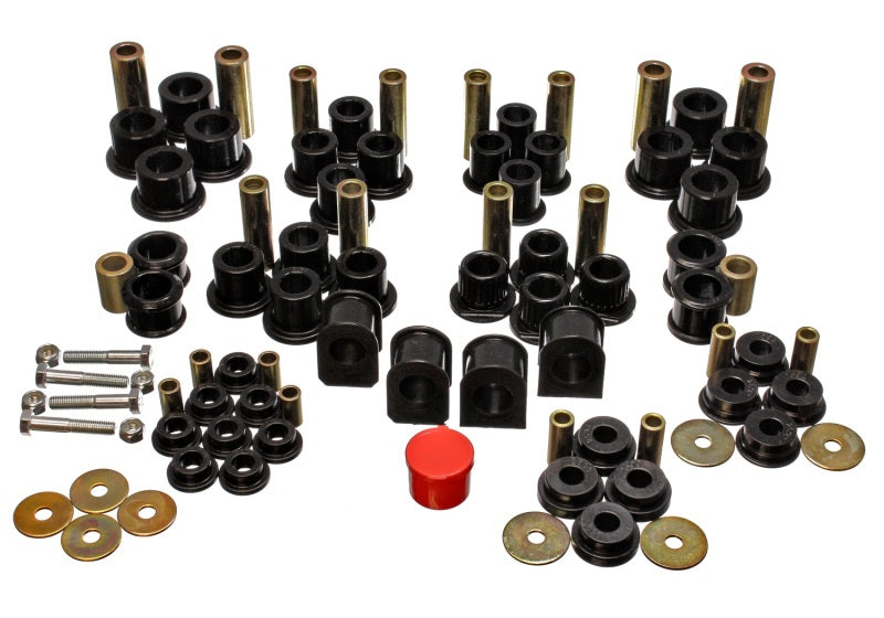 Energy Suspension 99-04 Ford F-250 4WD Superduty Black Hyper-flex Master Bushing Set - eliteracefab.com