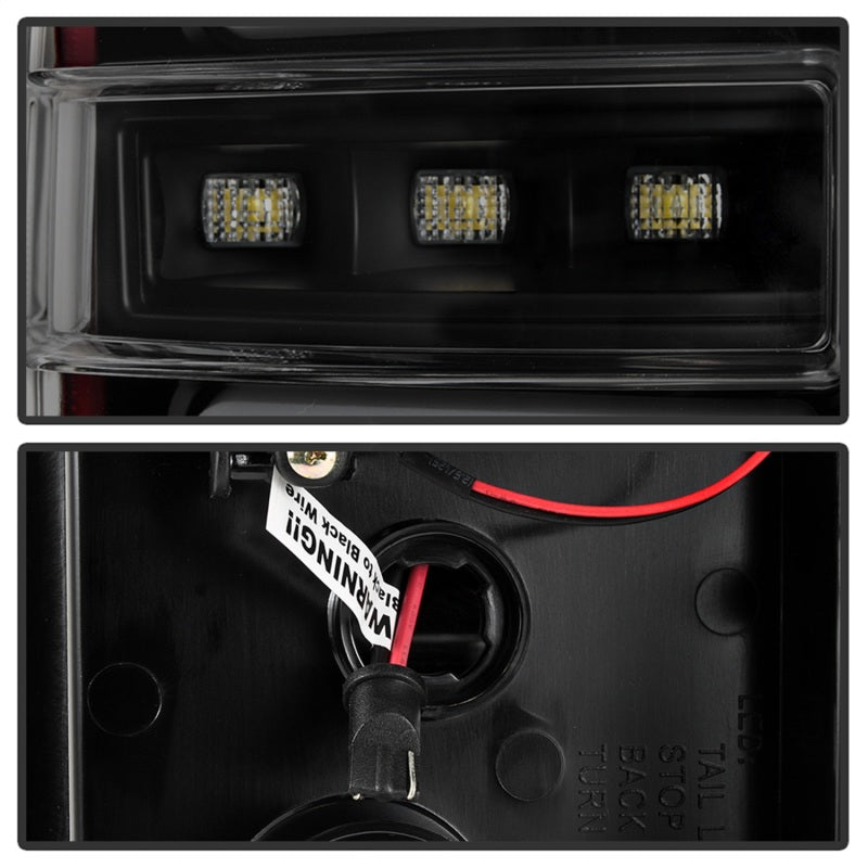 Spyder 16-17 Toyota Tacoma LED Tail Lights - Black Smoke (ALT-YD-TT16-LED-BSM) - eliteracefab.com