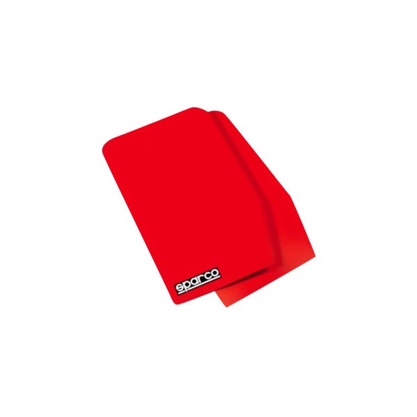 Sparco Mud Flap Pair Red - eliteracefab.com