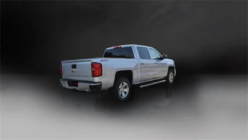 Corsa 14 GMC Sierra/Chevy Silv 1500 Crew Cab/Std. Bed 5.3L V8 Black Sport Single Side CB Exhaust - eliteracefab.com