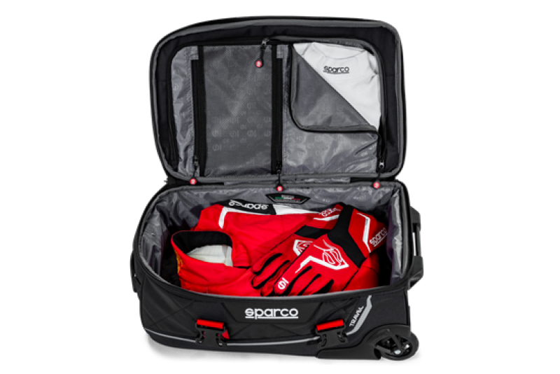 Sparco Bag Travel BLK/RED - eliteracefab.com