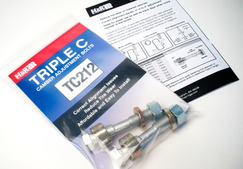 H&R TC212 Triple Camber Adjustment Bolts - 12mm - eliteracefab.com