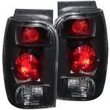 ANZO USA Ford Explorer Taillights Black; 1998-2001