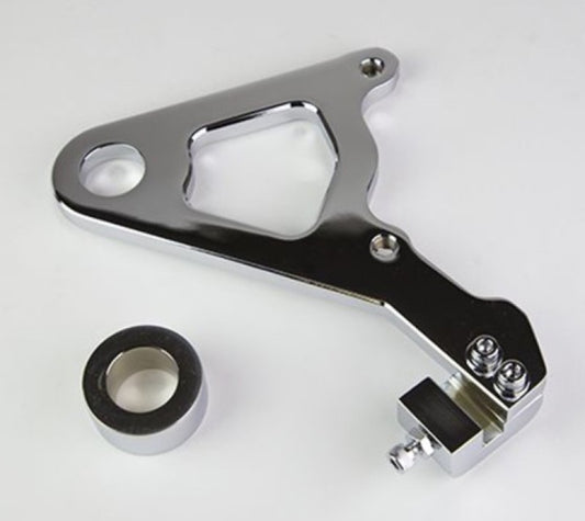 Wilwood Caliper Mounting Kit Chrome w/Bracket GP310 2000-06 FLH/FLT Wilwood
