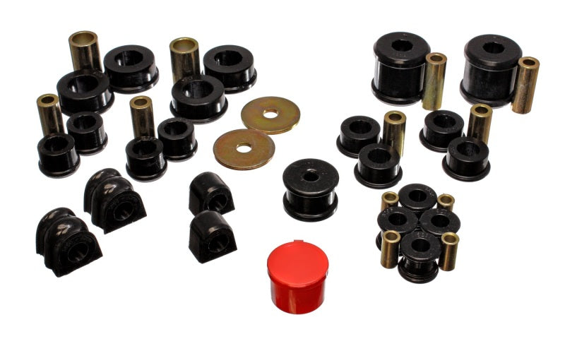 Energy Suspension 02-06 Subaru Impreza/WRX Black Hyper-Flex Master Bushing Set - eliteracefab.com