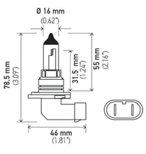 Load image into Gallery viewer, Hella Bulb 9006 12V 55W P22D T4 +50