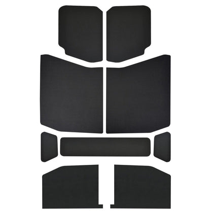 DEI 18-23 Jeep Wrangler JL 4-Door Boom Mat Headliner - 9 Piece - Black Leather Look DEI