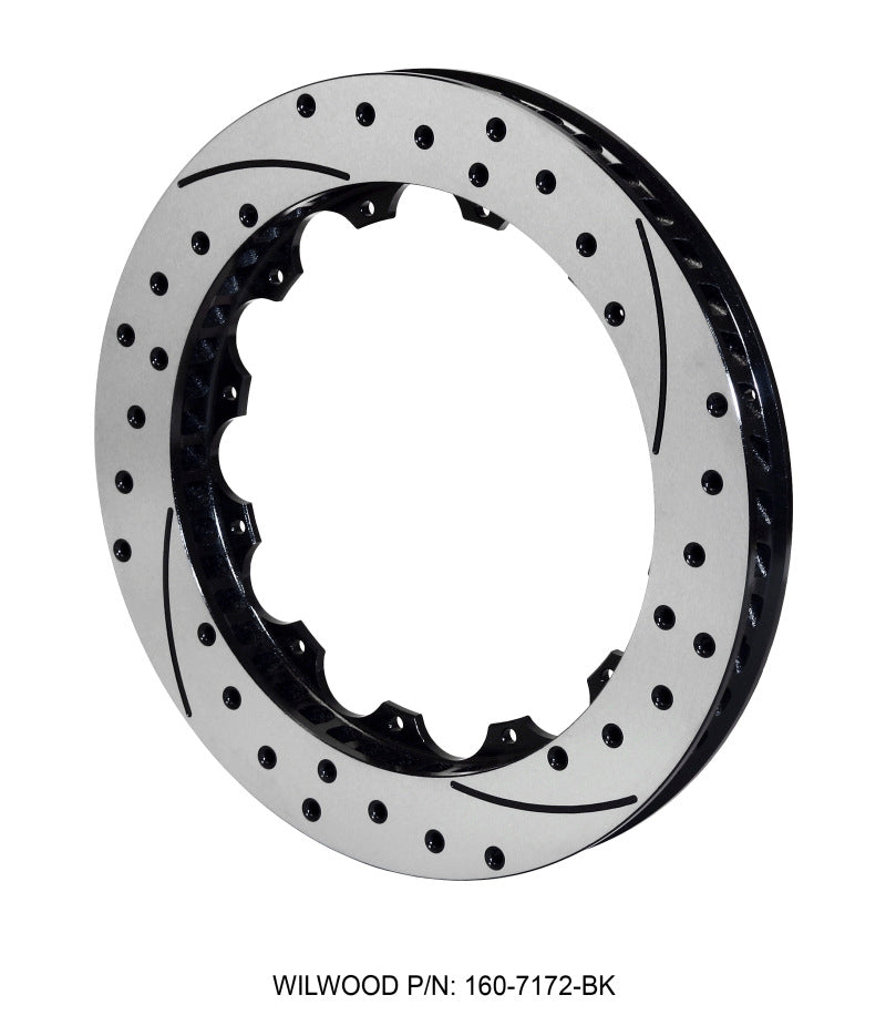 Wilwood Rotor-SRP48 SPC-37-RH-BLK-Drill 12.88 x 1.25 - 12 on 8.75in Wilwood