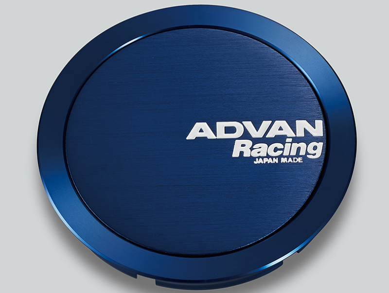 Advan 73mm Full Flat Centercap - Blue Anodized - eliteracefab.com