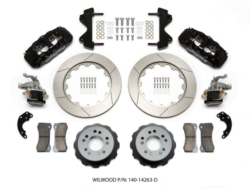Wilwood AERO4 / MC4 Rear Kit 14.00 Currie Pro-Tour Unit Bearing Floater Wilwood