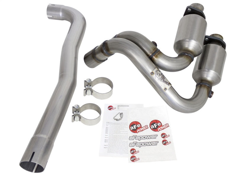 aFe Power Direct Fit Catalytic Converter Replacements Front 04-06 Jeep Wrangler (TJ/LJ) I6-4.0L - eliteracefab.com