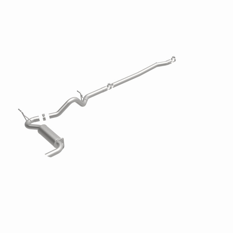 MagnaFlow 12-14 Jeep Wrangler 4dr Single Straight Rear P/S Exit Stainless C/B Performance Exhaust Magnaflow