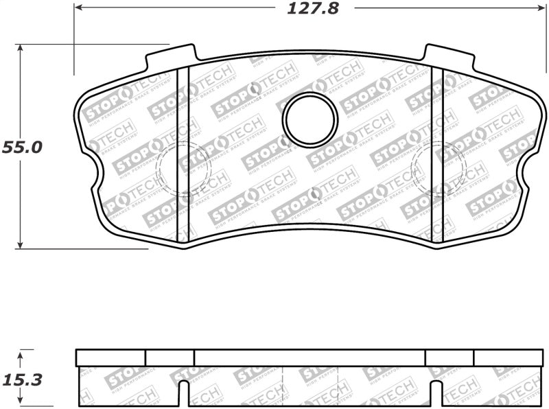 StopTech Performance 06-09 Chvy Corvette Z06 Rear Brake Pads - eliteracefab.com